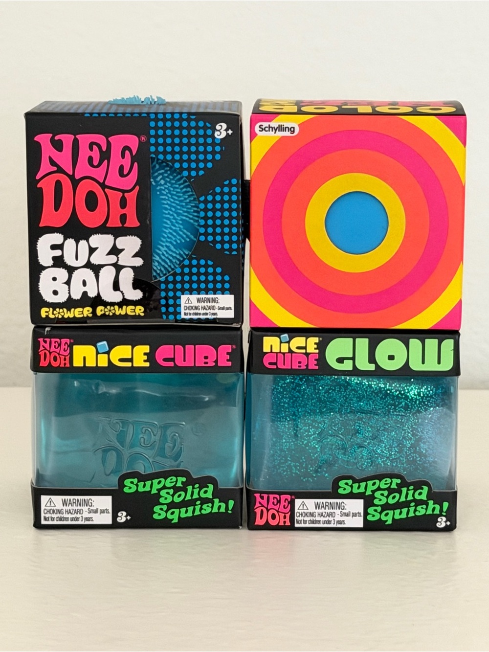 Needoh Blue Squishy Bundle (Set of 4)